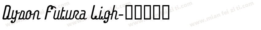 Dyson Futura Ligh字体转换